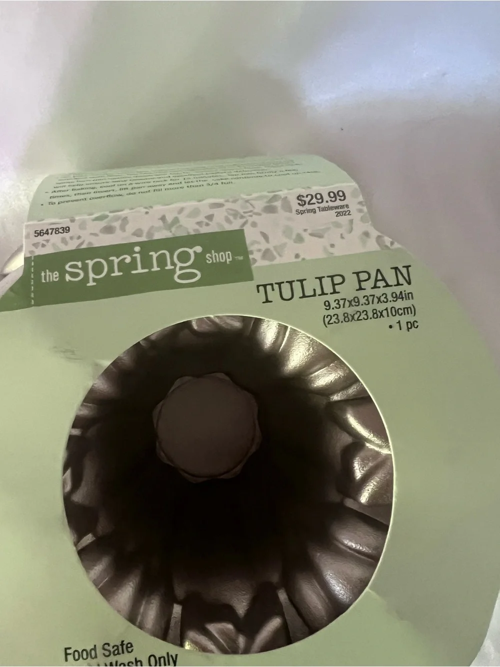 The Spring Shop Gold Tulip Pan - Decorative Bundt Mold